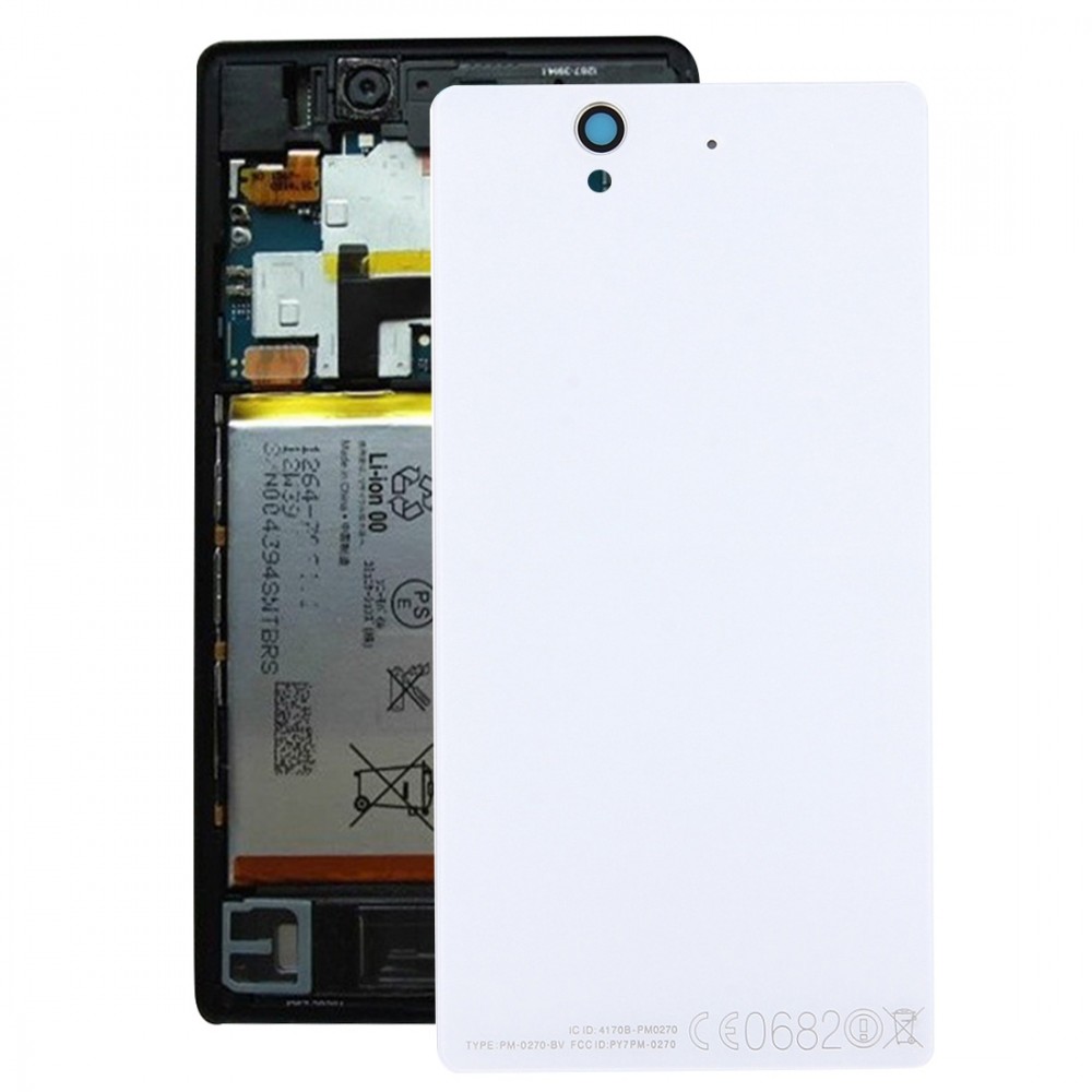 Aluminium  Battery Back Cover for Sony Xperia Z / L36h(White) Sony Replacement Parts Sony Xperia Z